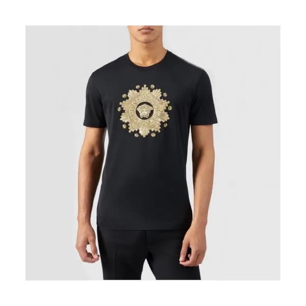 [베르사체]Versace 2020 Mens Logo Silket Short Sleeved … - 1