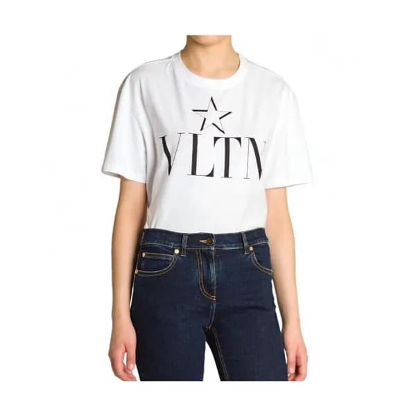 Valentino Womens Crew -neck Tshirt - 발렌티노 여성 크루넥 반… - 1