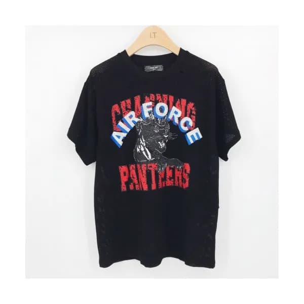 Amiri 2020 Mens Logo Cotton Oversize Short Sleeved… - 1