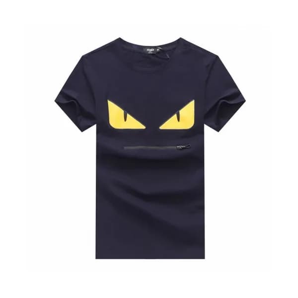 [펜디]Fendi 2020 Mens Logo Casual Cotton Short Sleev… - 1