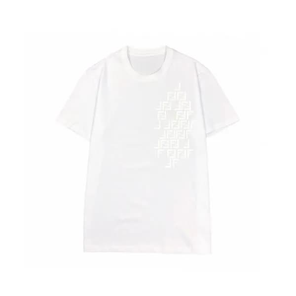 [펜디]Fendi 2020 Mens Logo Casual Short Sleeved Tshi… - 1