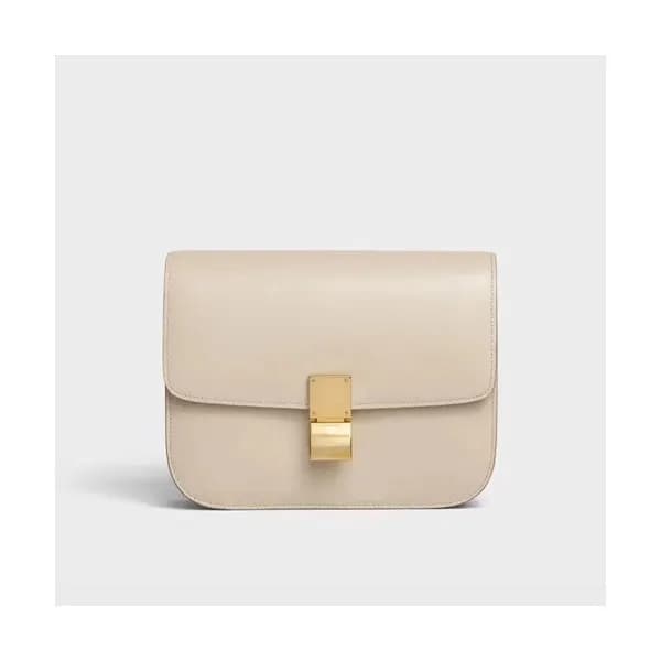 Celine 2020 Leather Classic Box Shoulder Bag,24CM … - 1