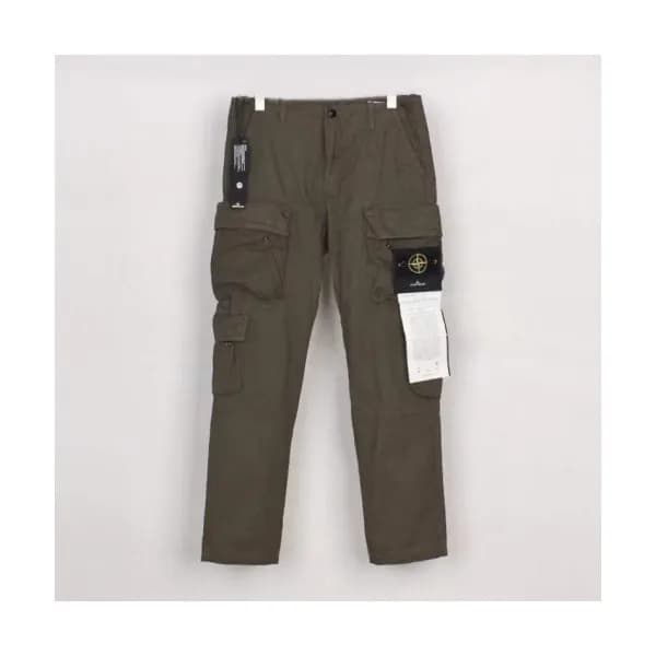 Stone Island 2020 Mens Logo Casual Cotton Pants - … - 1