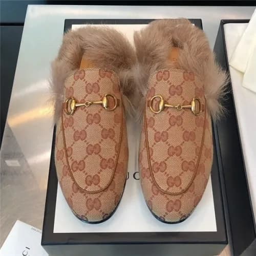 Gucci 2020 Women's Leather Wool Slipper - 구찌 2… - 1