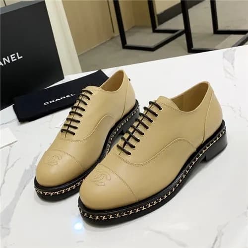 Chanel 2020 Women's Leather Oxford Shoes - 샤넬 … - 1
