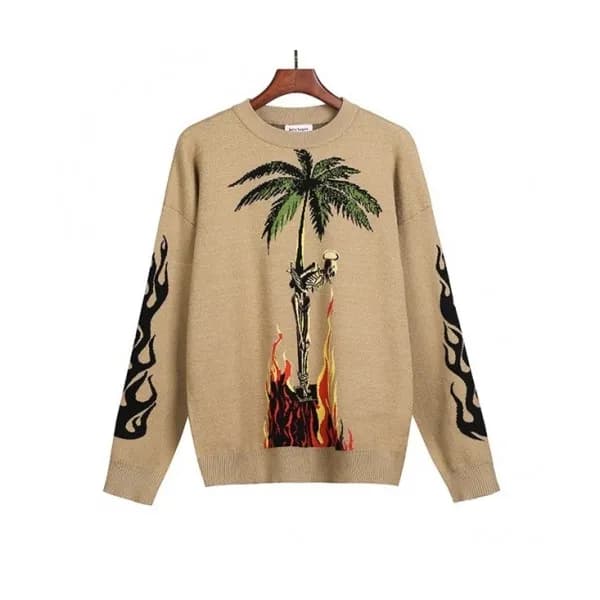 [팜 엔젤스]Palm Angels 2020 Mens Logo Crew-neck Sweate… - 1