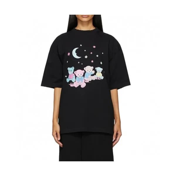 Balenciaga Mm/Wm Logo Cotton Short Sleeved Tshirts… - 1