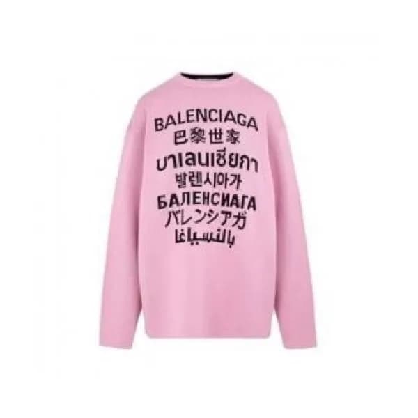 [발렌시아가]Balenciaga 2020 Womens Logo Crew-neck Swea… - 1