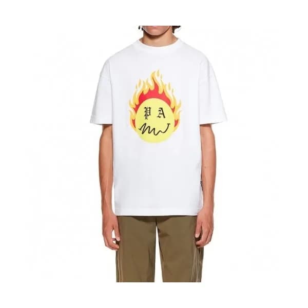 [팜 엔젤스]Palm Angels 2021 Mm/Wm Logo Cotton Short Sl… - 1