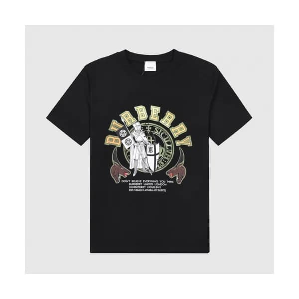 [버버리]Burberry 2021 Mm/Wm Logo Cotton Short Sleeved… - 1