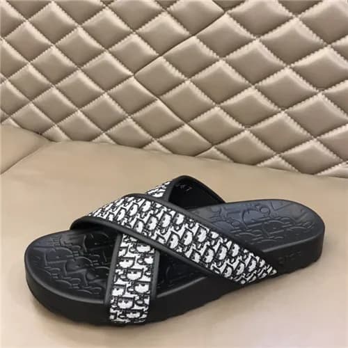 Dior 2021 Men's Leather Slipper - 디올 2021 남성용 … - 1