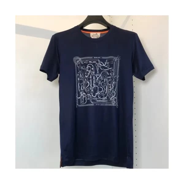 [에르메스]Hermes 2021 Mens Crew-neck Short Sleeved Tsh… - 1