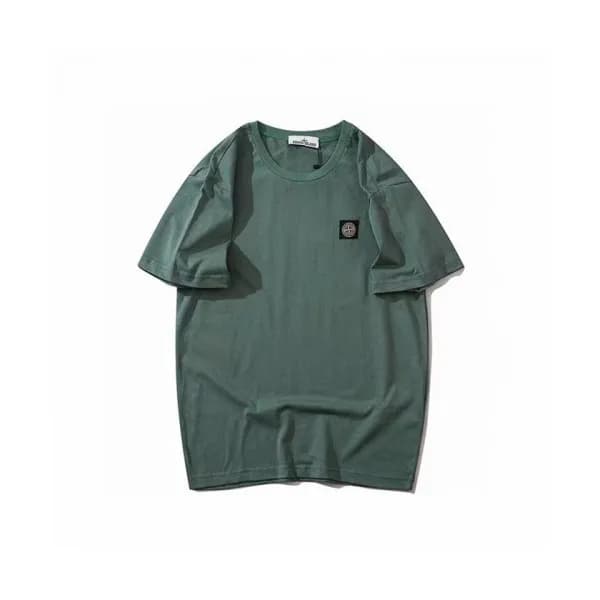 [주문폭주]Stone Island Mens Crew-neck Cotton Short Sl… - 1