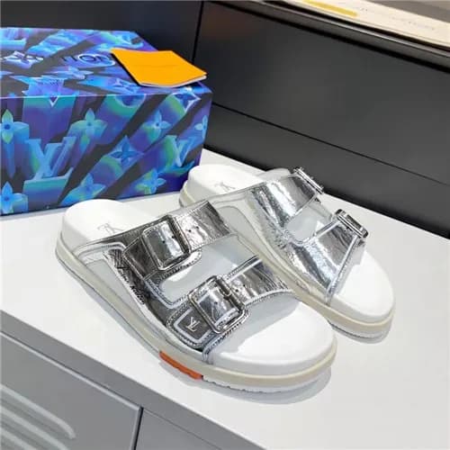 Louis Vuitton 2021 Men's Leather Slipper,LOUS2… - 1