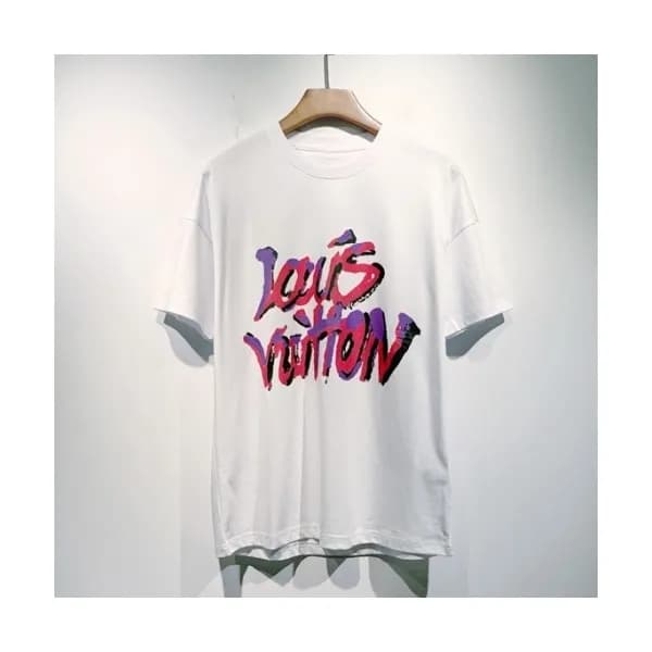 Louis vuitton Mm/Wm Logo Short Sleeved Tshirts Wh… - 1