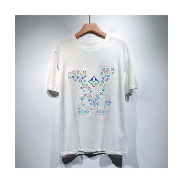 Louis vuitton Mm/Wm Logo Short Sleeved Tshirts Wh… - 1