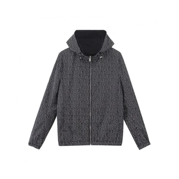 Fendi Mens Logo Casual Blouson Black - 펜디 남성 로고 캐… - 1