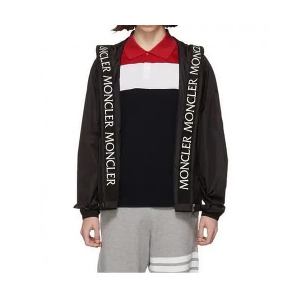 Moncler Mens Logo Casual Jackets Black - 몽클레어 202… - 1