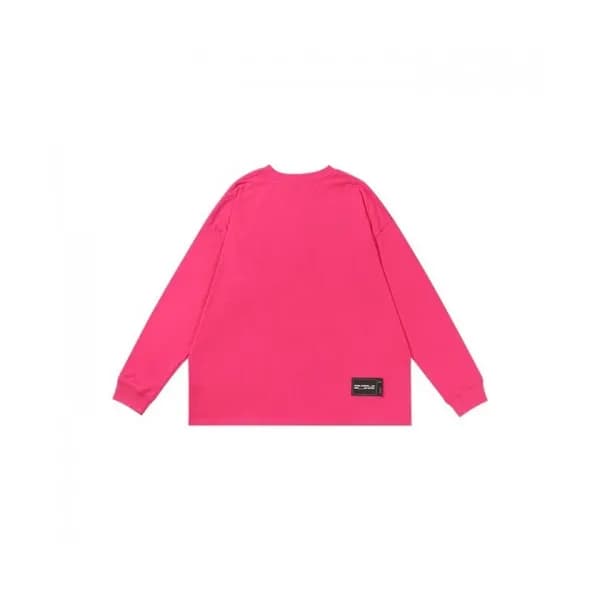 WELLDONE Mm/Wm Retro Logo Crew-neck Tshirts Pink … - 1