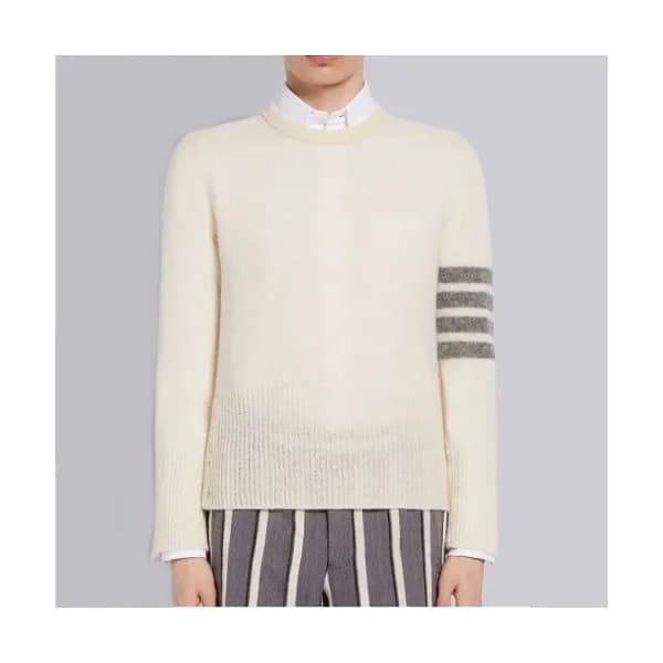 Thom Browne Mm/Wm Strap Crew-neck Wool Sweaters I… - 1
