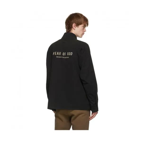 Fear of god Mens Manuel Logo Jackets Black - 피어오… - 1