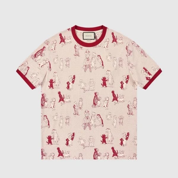 구찌 여성 크루넥 레드 반팔티 - Womens Red Tshirts - guc04605x - 1