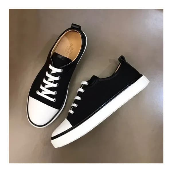 에르메스 남성 클래식 블랙 스니커즈 - Mens Black Sneakers - her077… - 1