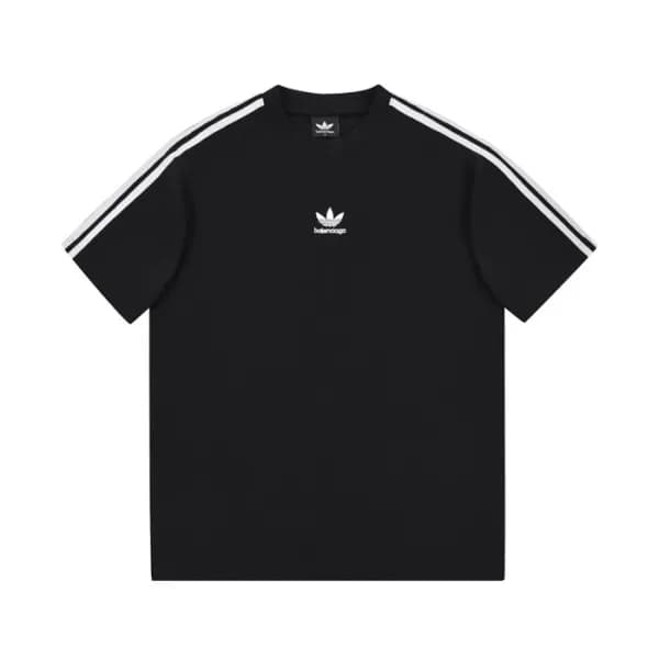 발렌시아가 남성 크루넥 블랙 반팔티 - Mens Black Tshirts - bal0160… - 1