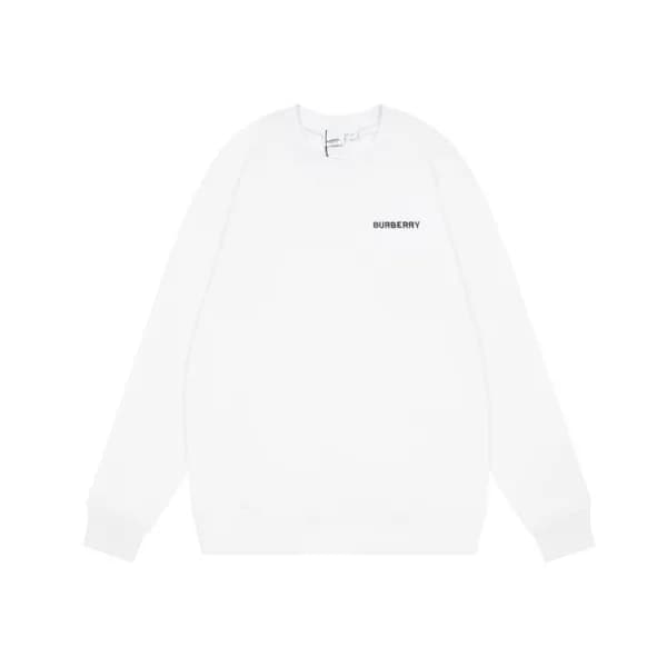 버버리 남성 화이트 맨투맨 - Burberry Mens White Tshirts - bur… - 1