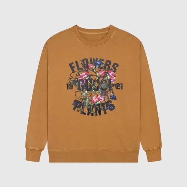 구찌 남/녀 캐쥬얼 카멜 맨투맨 - Unisex Camel Tshirts - Guc0514… - 1