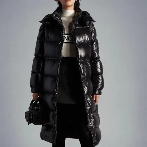 몽클레어 여성 덕다운 블랙 롱패딩 - Moncler Womens Black Padding … - 1