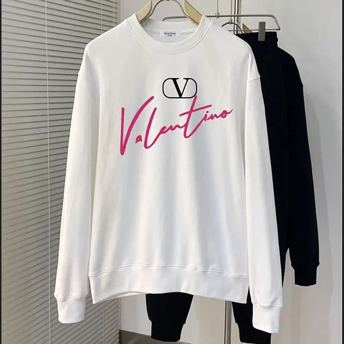 발렌티노 남성 모던 화이트 맨투맨 - Valentino Mens White Tshirts … - 1