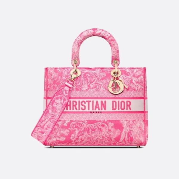 디올 여성 핑크 레이디백 - Dior Womens Pink Lady Bag - di87x - 1