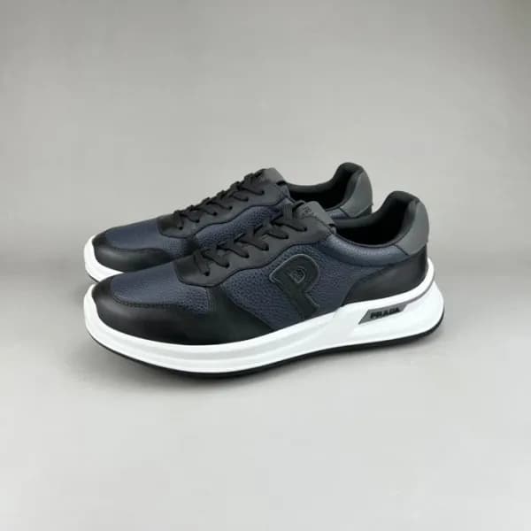 프라다 남성 네이비 스니커즈 - Prada Mens Navy Sneakers - pr34x - 1