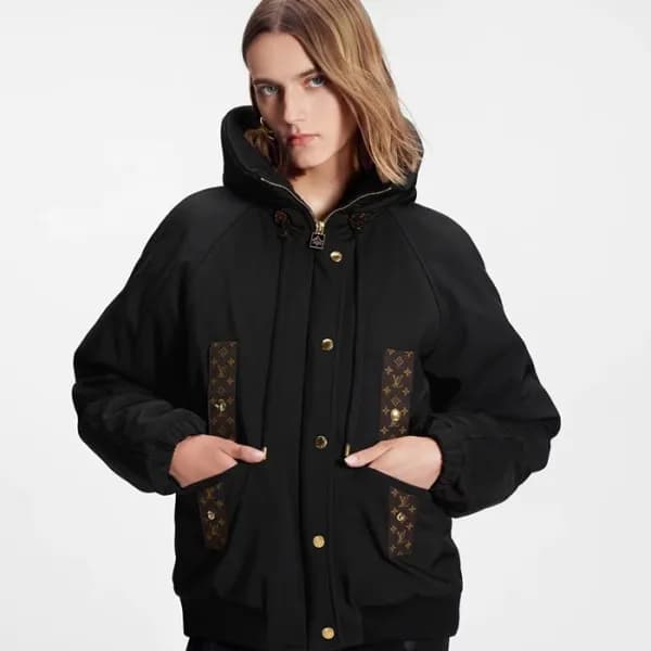 루이비통 여성 블랙 다운 자켓 - Louis vuitton Womens Black Jack… - 1