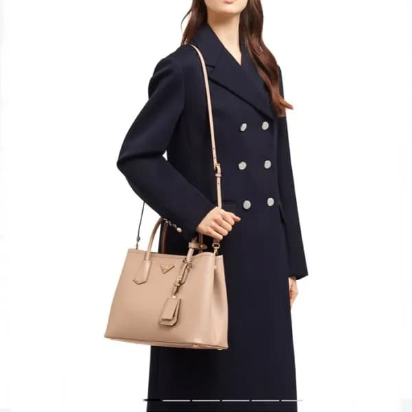 프라다 여성 베이지 더블백 - Prada Womens Beige Double Bag - p… - 1