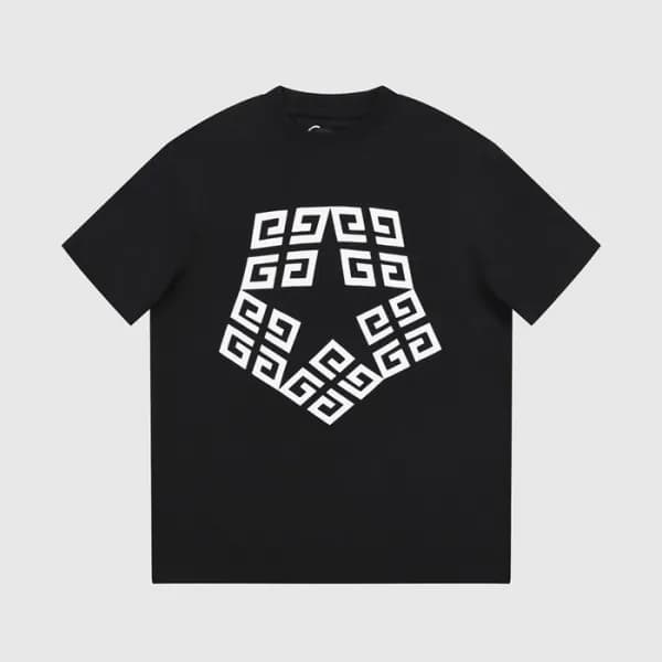 지방시 남성 크루넥 블랙 반팔티 - Givenchy Mens Black Tshirts - … - 1