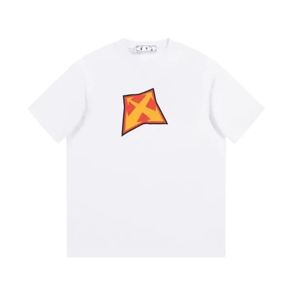 오프화이트 남/녀 모던 화이트 반팔티 - Off white Unisex White Tshi… - 1
