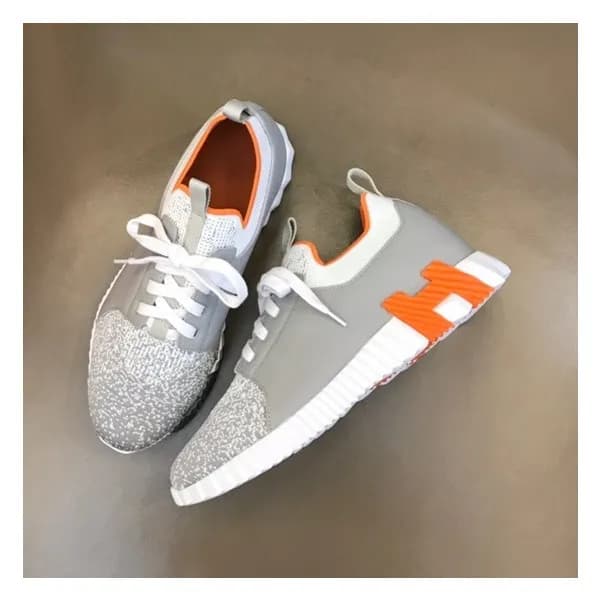 에르메스 남성 그레이 스니커즈 - Hermes Mens Gray Sneakers - he1… - 1