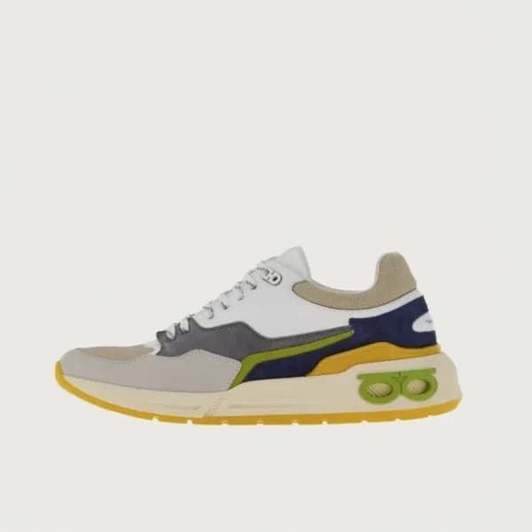 페라가모 남성 그레이 스니커즈 - Ferragamo Mens Gray Sneakers - … - 1