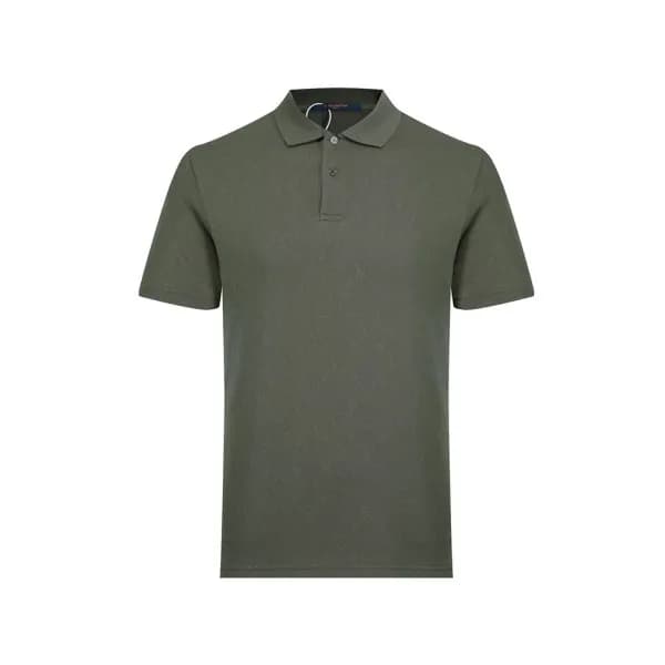 루이비통 남성 카키 폴로 반팔티 - Louis vuitton Mens Khaki Short… - 1