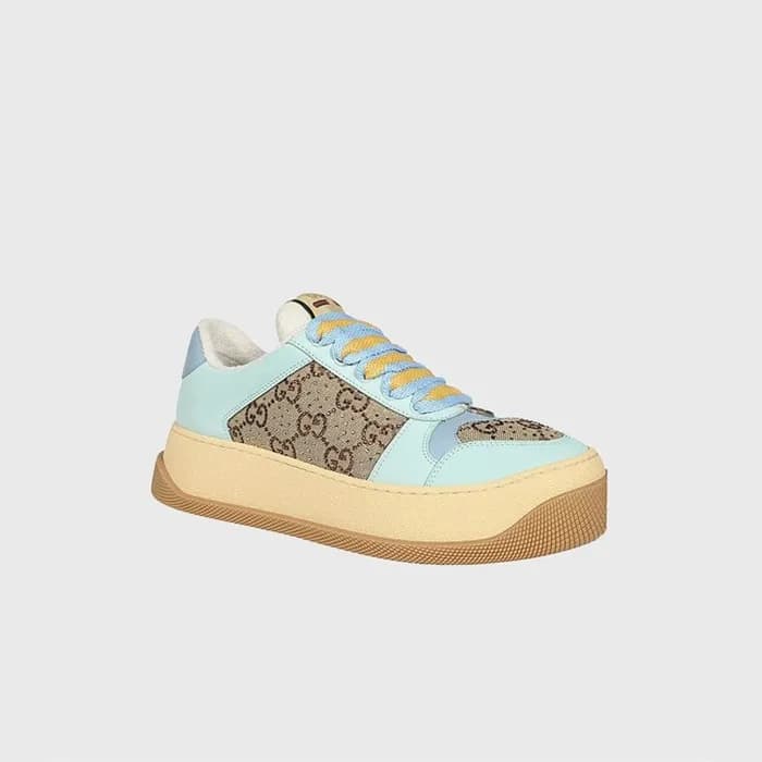 구찌 여성 스크리너 GG 민트 캔버스 스니커즈 【매장-150만원대】 - Gucci Wome… - 1