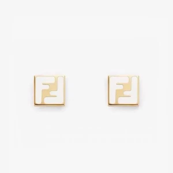 펜디 여성 옐로우 골드 이어링 - Fendi Womens Yellow-gold Earrin… - 1
