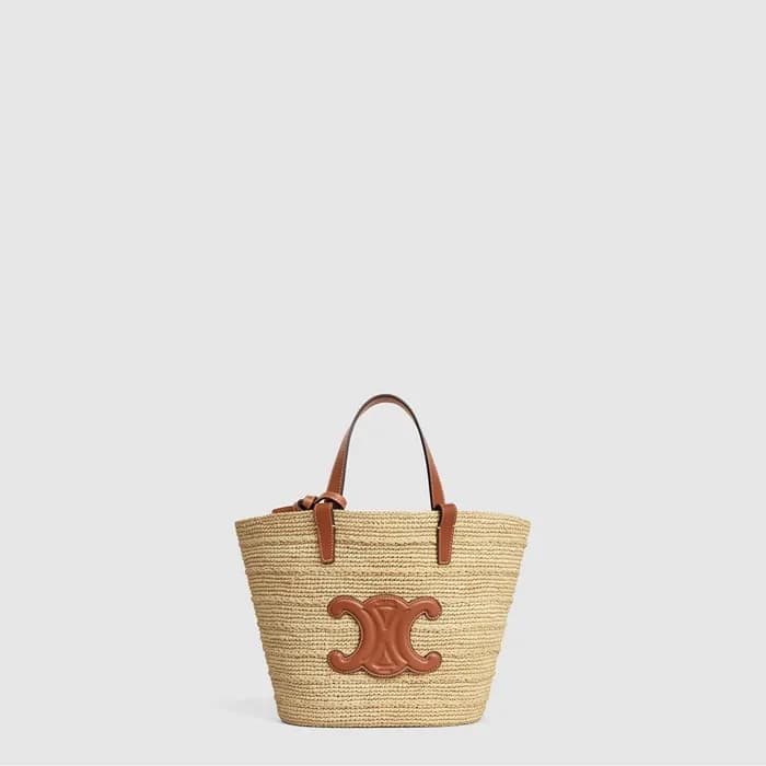 셀린느 여성 틴 서플 클래식 파니에 라피아 백 - Celine Womens Tin Tote… - 1