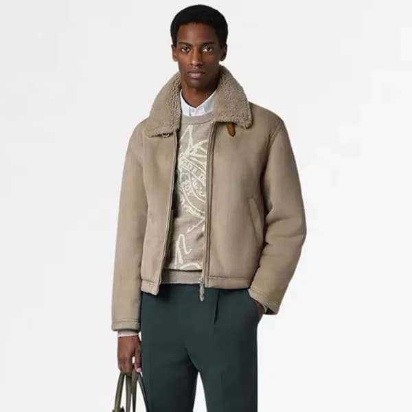 벨루티 남성 가죽 자켓 - Berluti Mens Leather Jacket - bec46… - 1