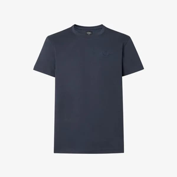 펜디 남성 라운드 반팔 티셔츠 - Fendi Mens Round Tshirt - fec53… - 1