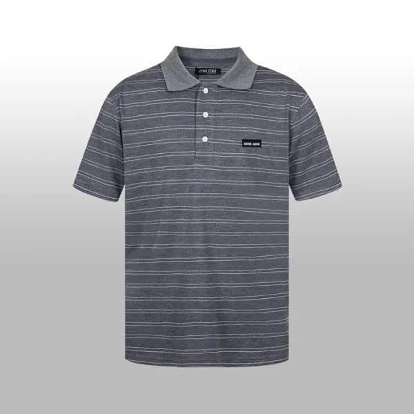 미우미우 남성 폴로 반팔 티셔츠 - Miumiu Mens Polo Tshirt - mic5… - 1