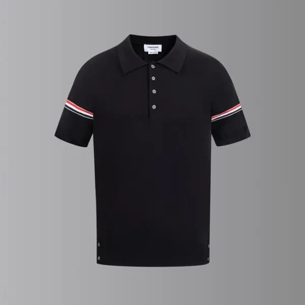 톰브라운 남성 폴로 반팔티 - Thom Browne Mens Polo Tshirt - th… - 1