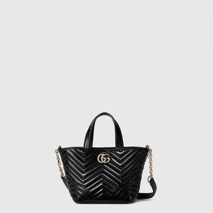 구찌 여성 GG 마몽 미니 토트백 - Gucci Womens GG Marmont Mini … - 1