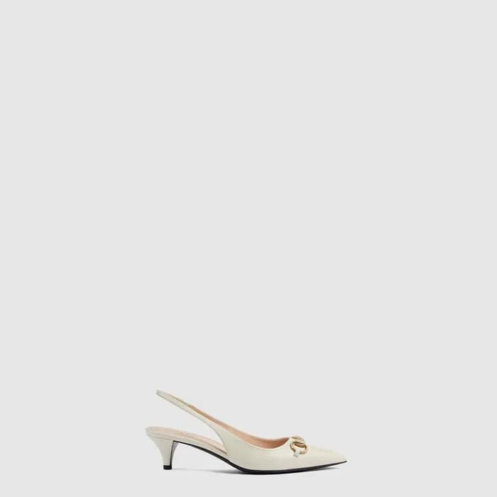 구찌 여성 홀스빗 슬링백 펌프스 - Gucci Womens Horsebit Slingbac… - 1